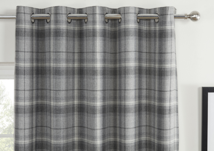 Carnoustie (Blackout) Eyelet, Grey - Ready Made Curtains - Image 9